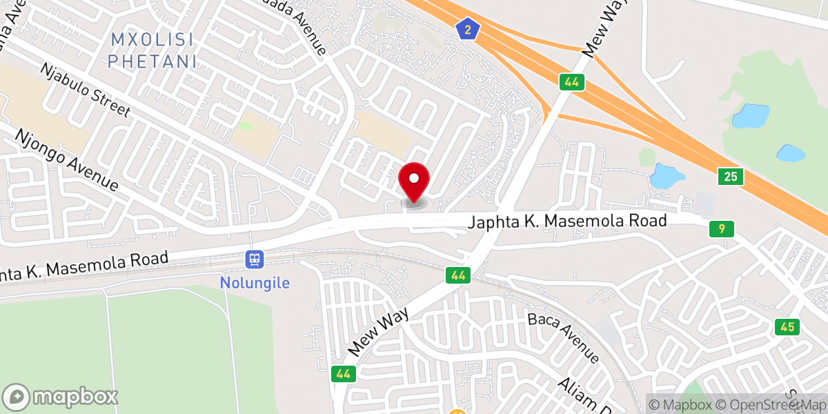 Map showing location of St Kizito Roman Catholic Church