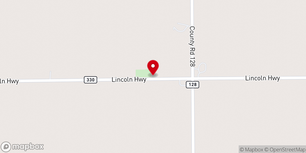Map showing location of Upper Sandusky Church of Christ