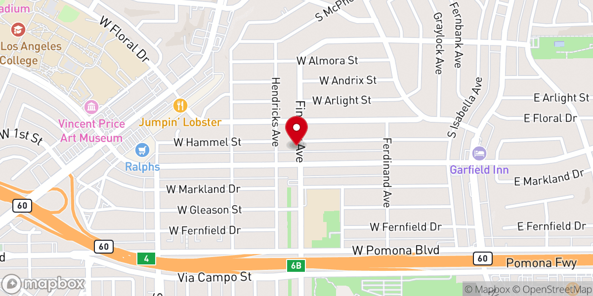 Map showing location of United Methodist Church