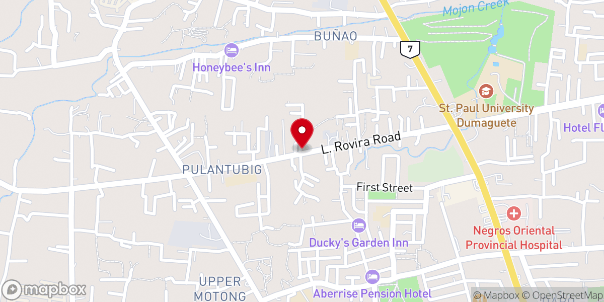 Map showing location of Church of Christ