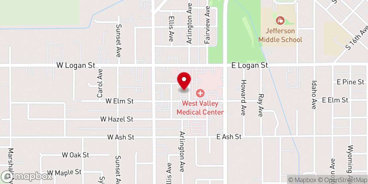 Map showing location of St David's Episcopal Church