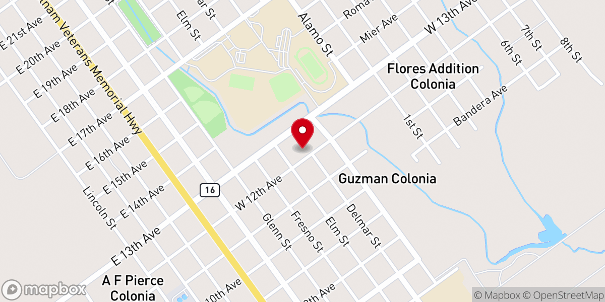 Map showing location of Iglesia de Cristo en Unión Cristiana