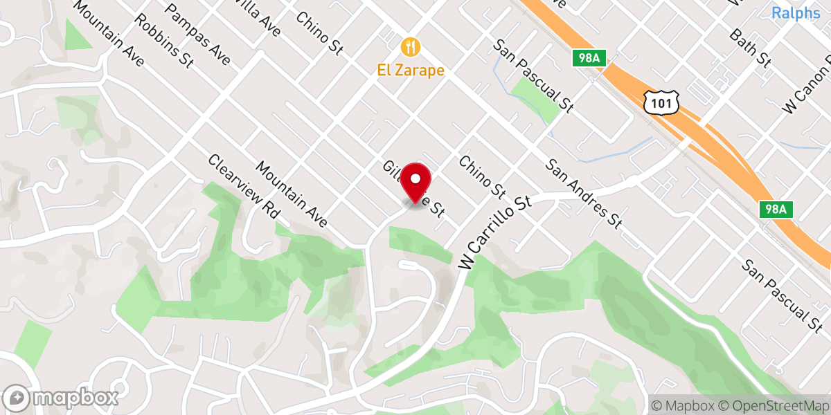 Map showing location of Oasis Christian Center