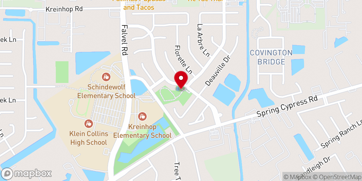 Map showing location of Normandy Forest Clubhouse