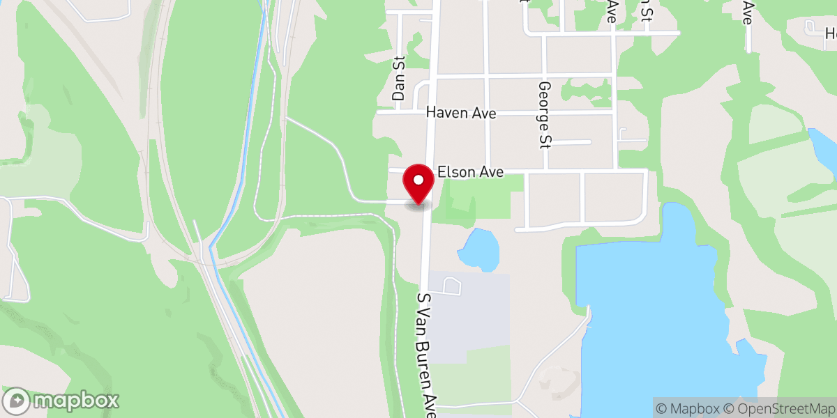Map showing location of Abundant Life Christian Church