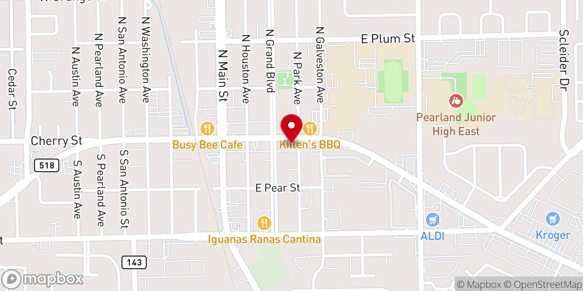 Map showing location of Living Hope Church