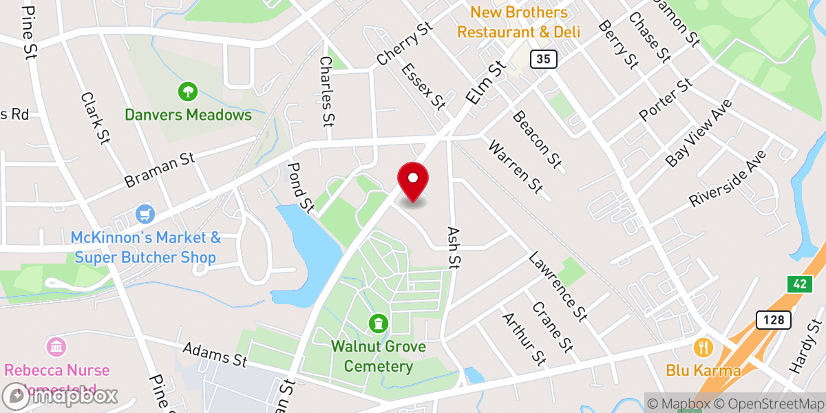Map showing location of Holy Trinity United Methodist