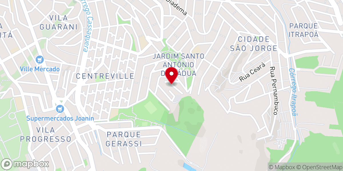 Map showing location of Igreja Pentecostal Morada de Deus (Maanaim)