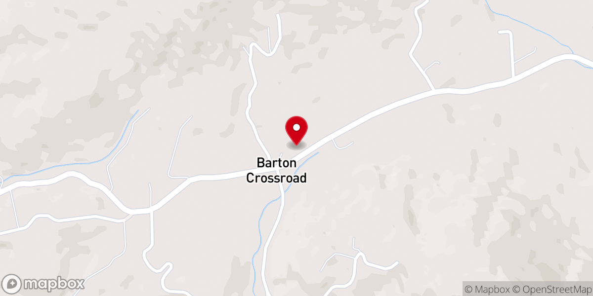 Map showing location of New Hope Church