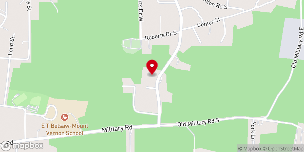 Map showing location of Mount Olive Primitive Baptist Church