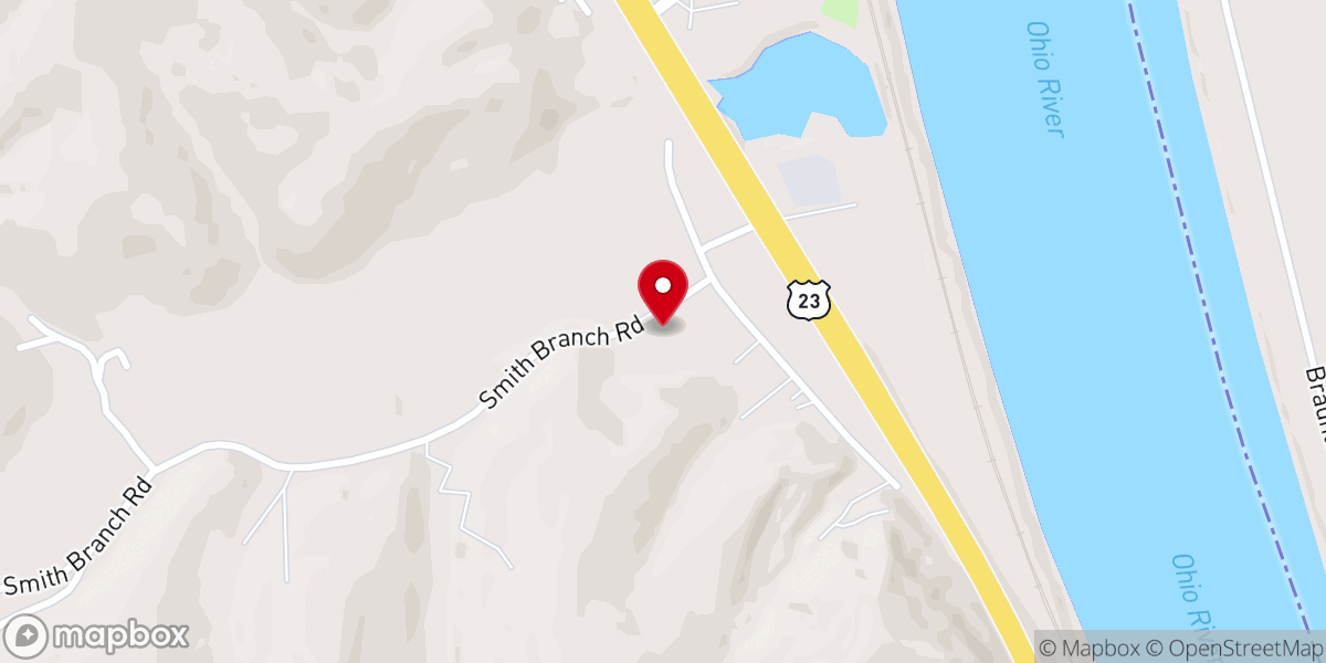 Map showing location of Little Rosa Church