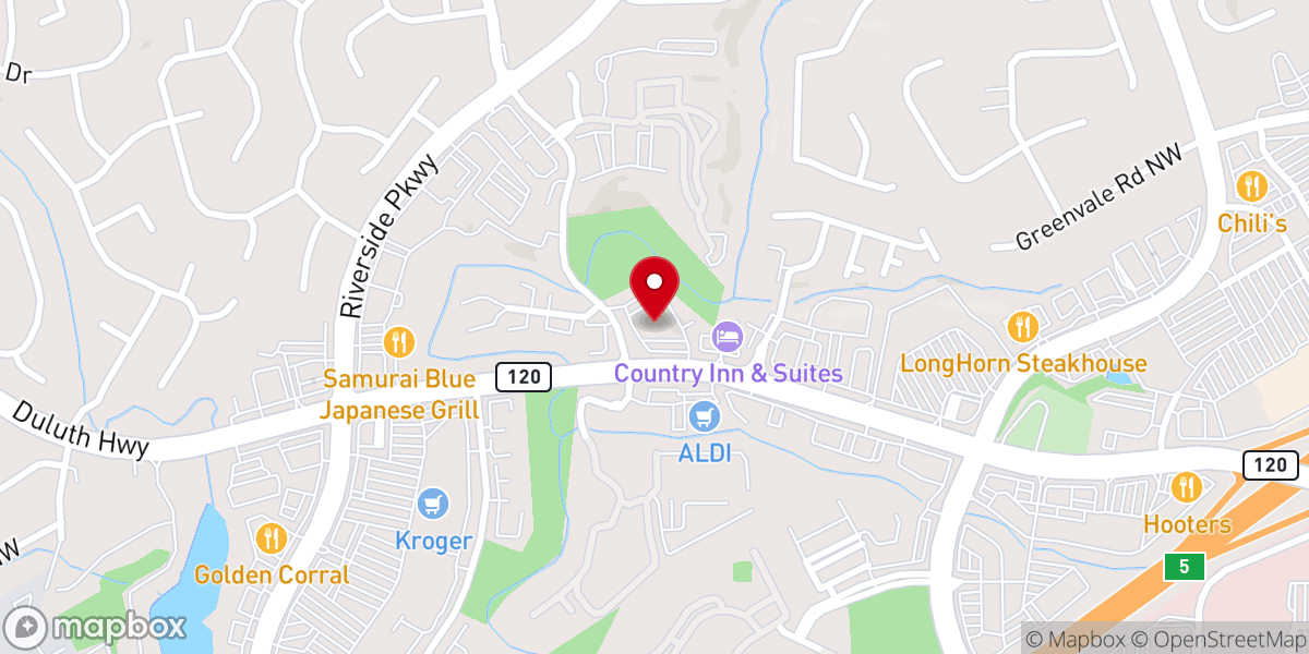 Map showing location of Christ the Lord Lutheran Church