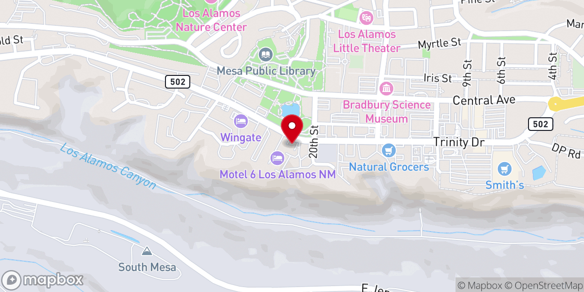 Map showing location of Open Door Bible Ministries