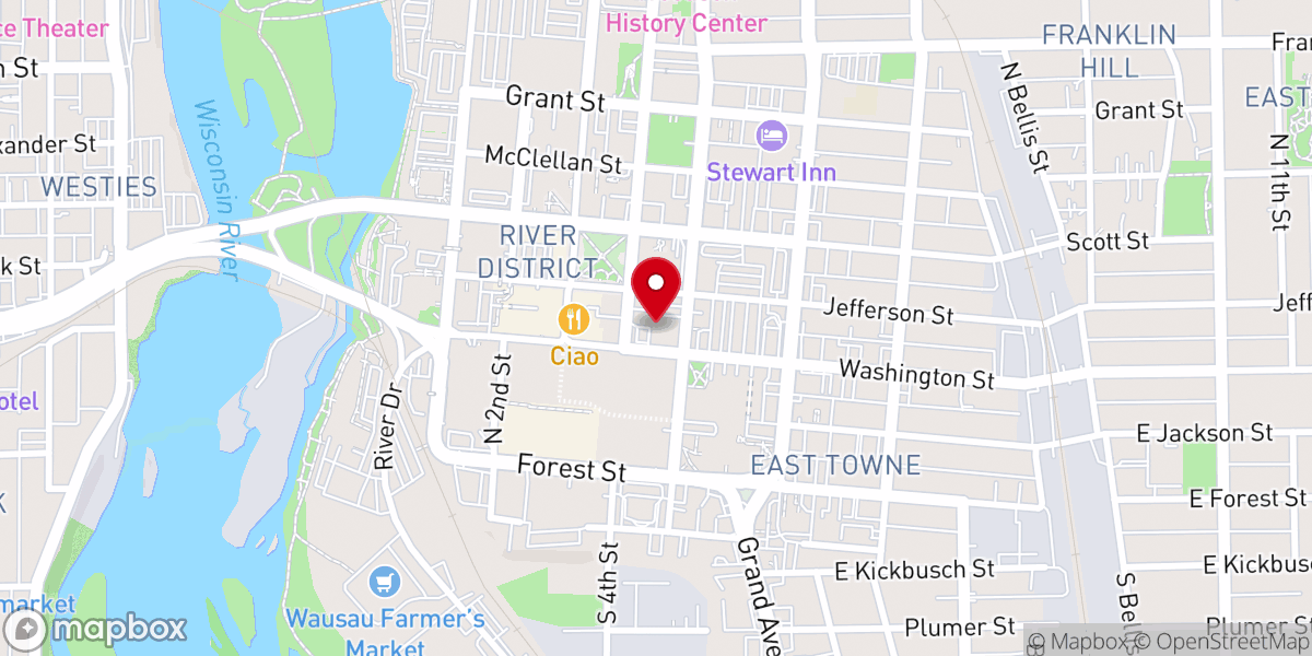 Map showing location of Saint Paul's United Church of Christ