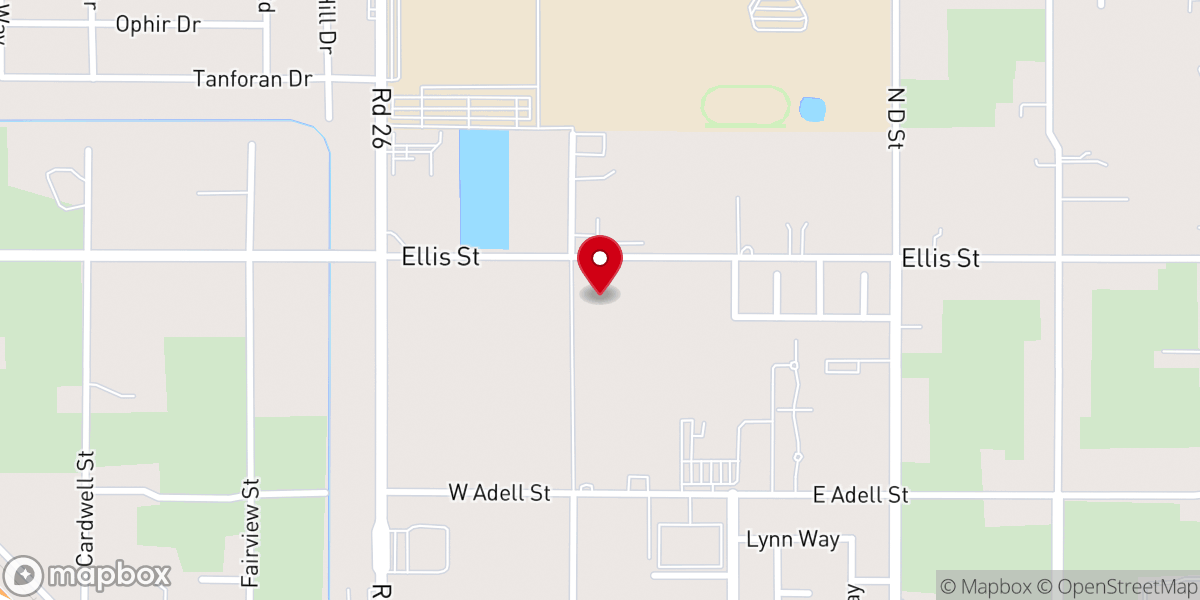 Map showing location of Church of God of Prophecy