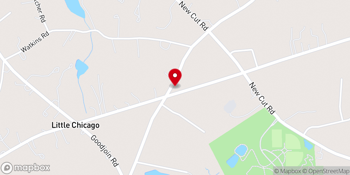 Map showing location of Grace Apostolic Lutheran Church