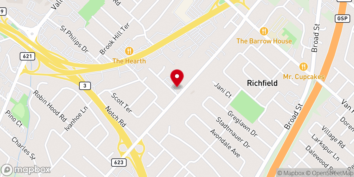 Map showing location of Global Vision Church