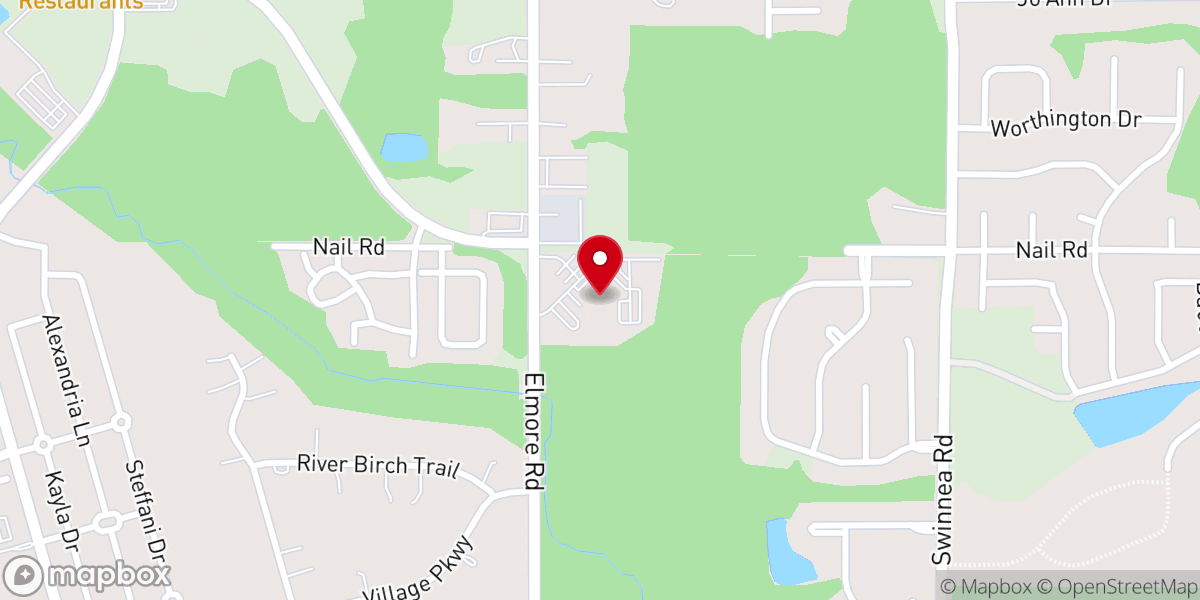 Map showing location of Cornerstone Church