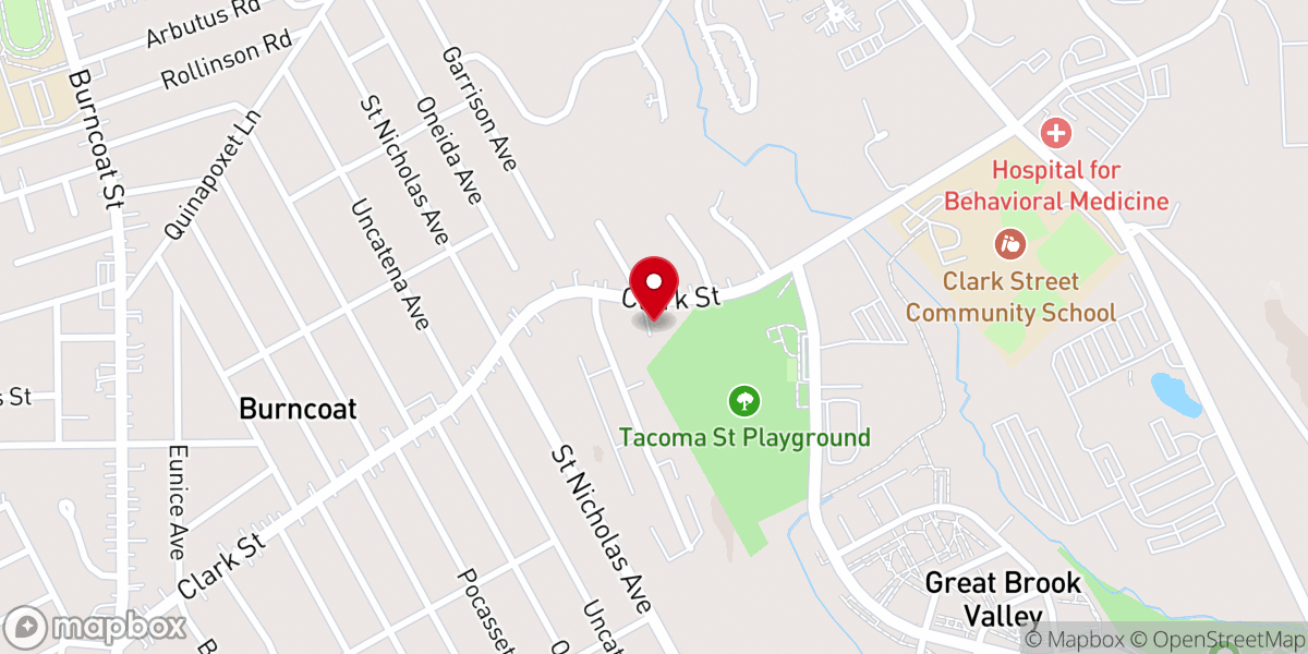 Map showing location of Bethany Gospel Chapel
