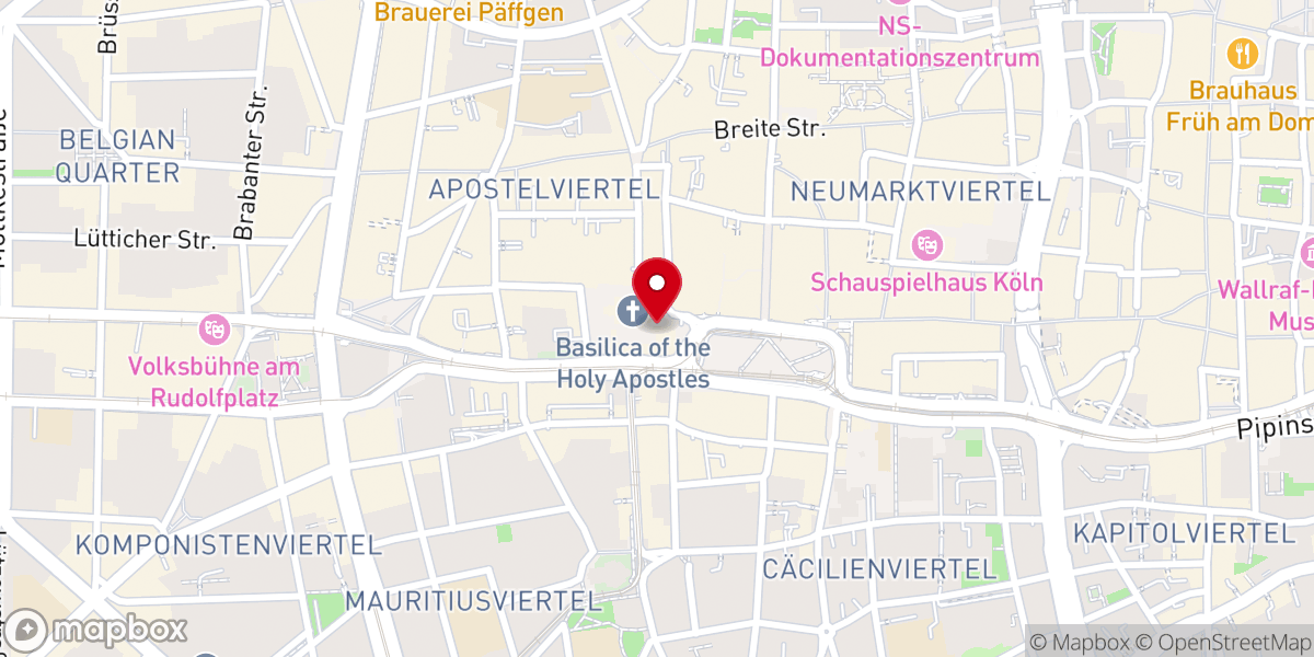 Map showing location of Katholisch in Köln-Mitte