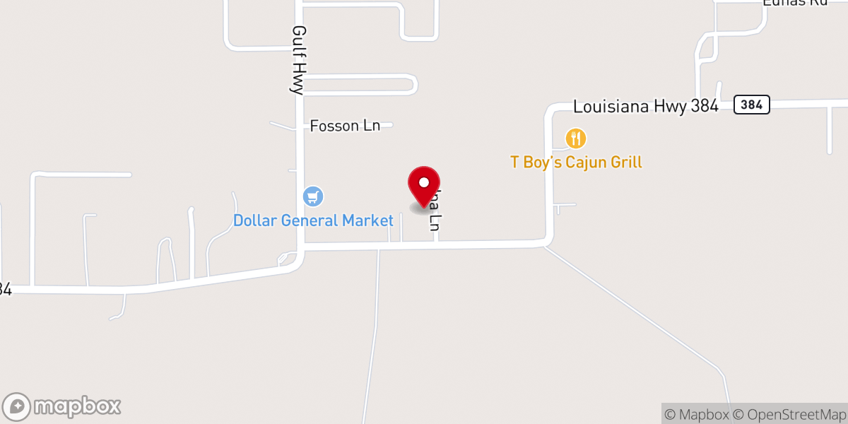 Map showing location of Grand Lake Faith Temple