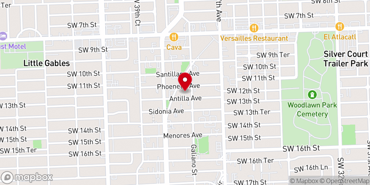 Map showing location of St James Evangelical Lutheran