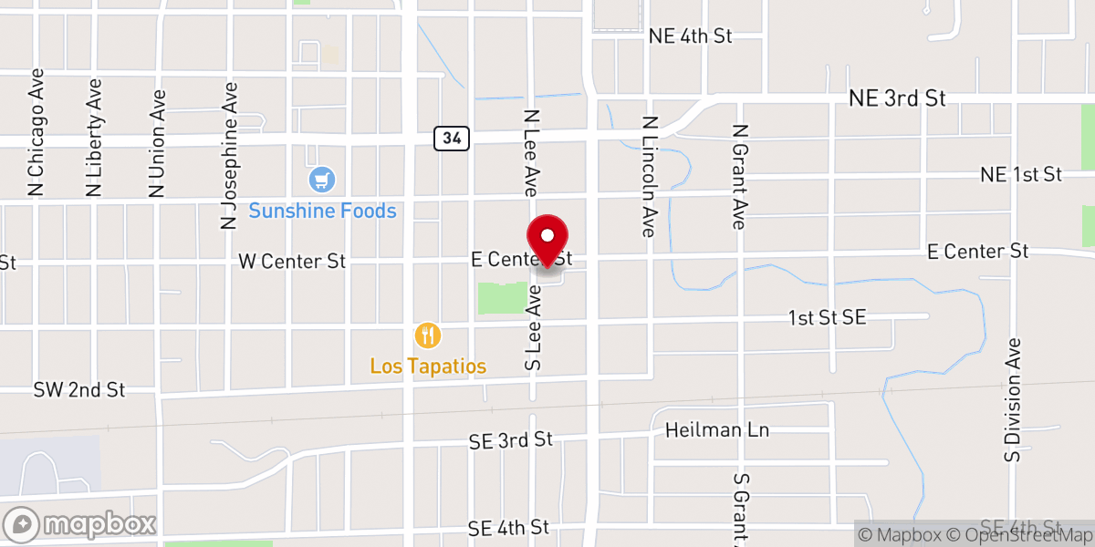 Map showing location of Embrace Madison