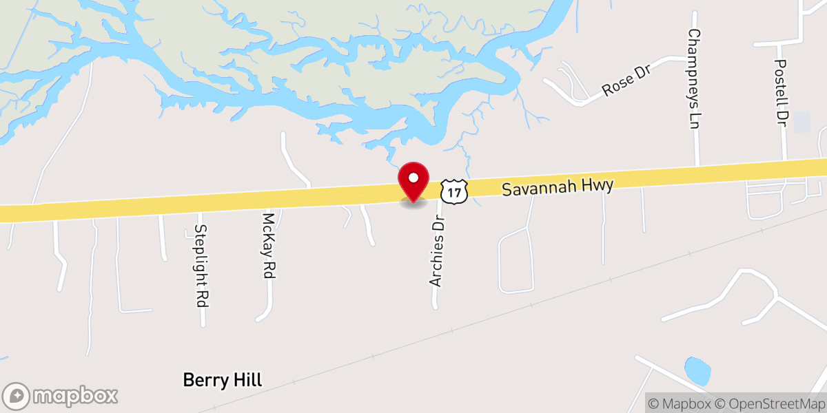 Map showing location of Bethel AME Church