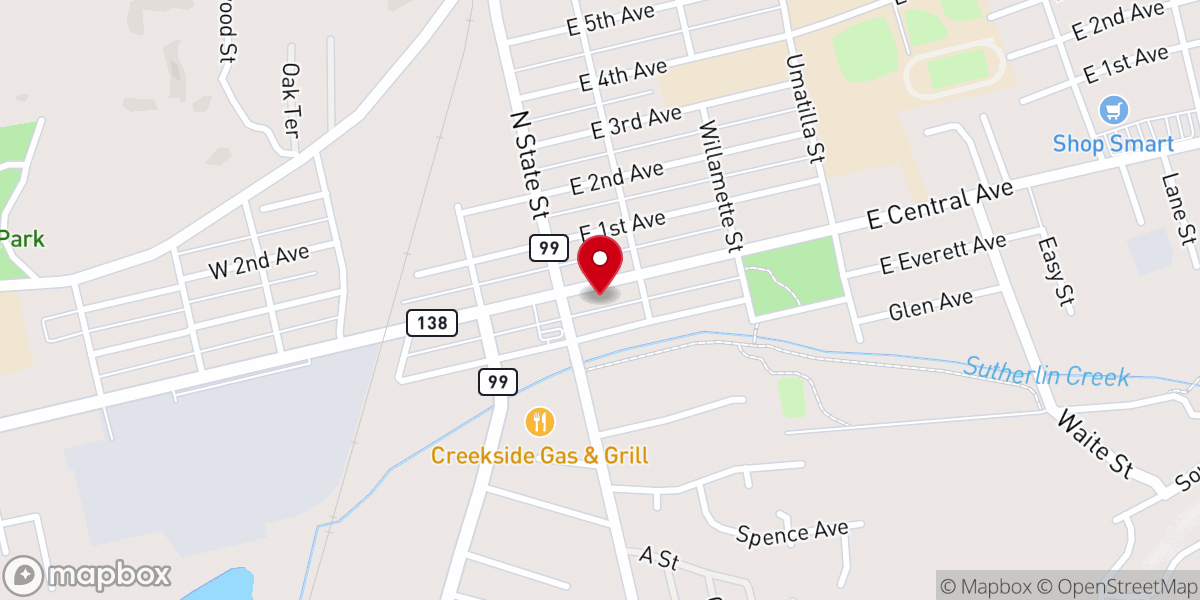 Map showing location of St. Vincent de Paul Society