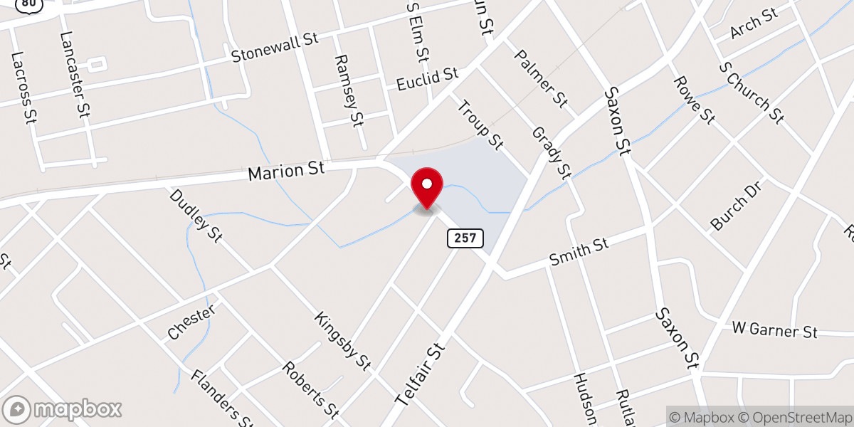 Map showing location of Anointed Vessels Restoration Center, INC (AVRC)
