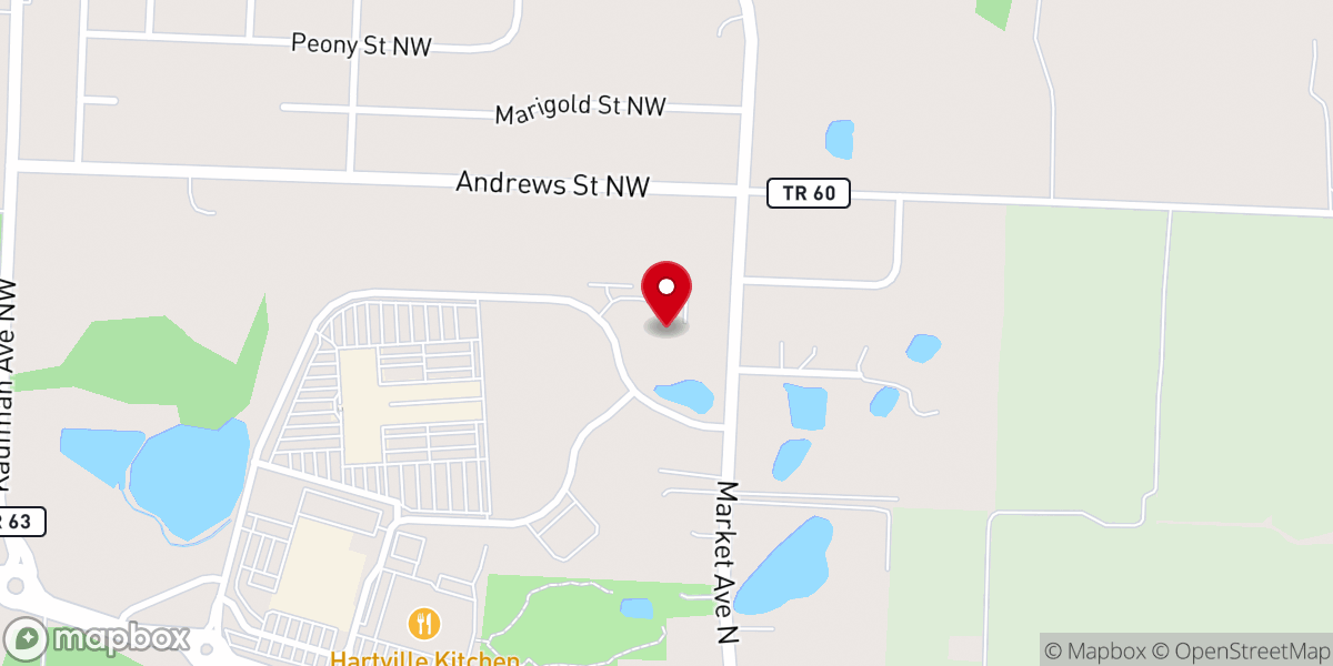 Map showing location of Lake Township Fish