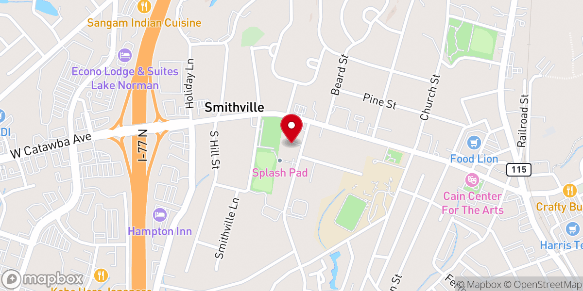 Map showing location of Neighborhood CARE Center