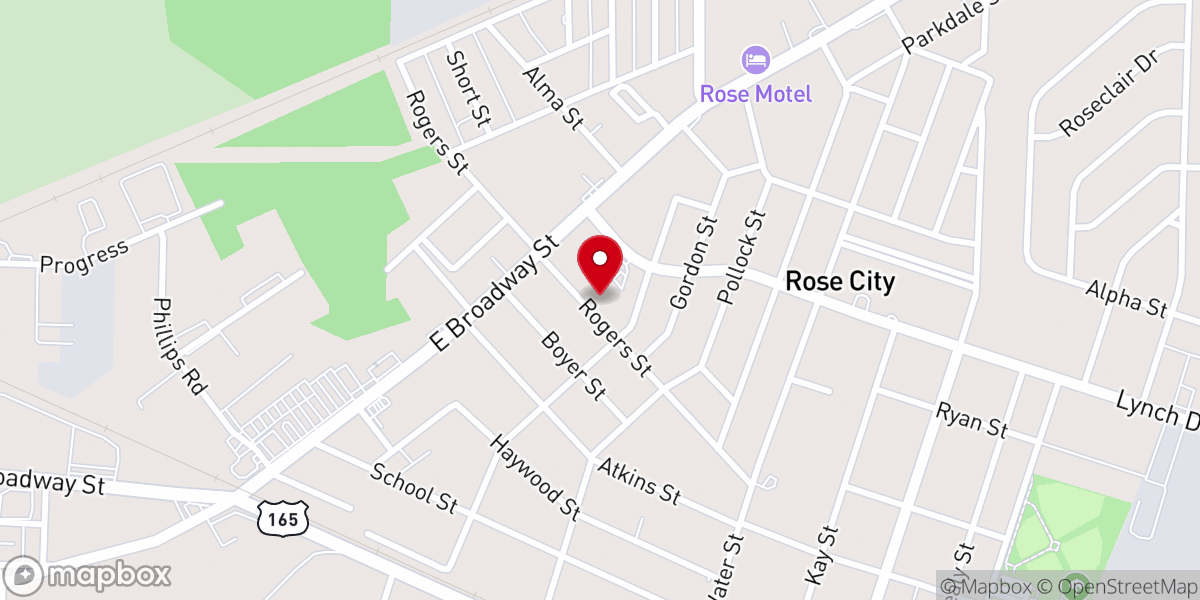 Map showing location of Berean Disciple Church