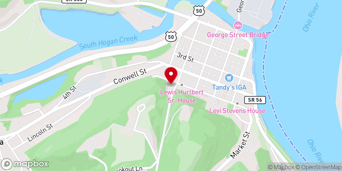 Map showing location of Taylor Hughi