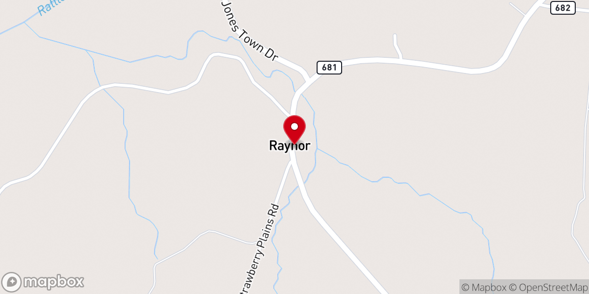 Map showing location of Mt Sinai Baptist Church