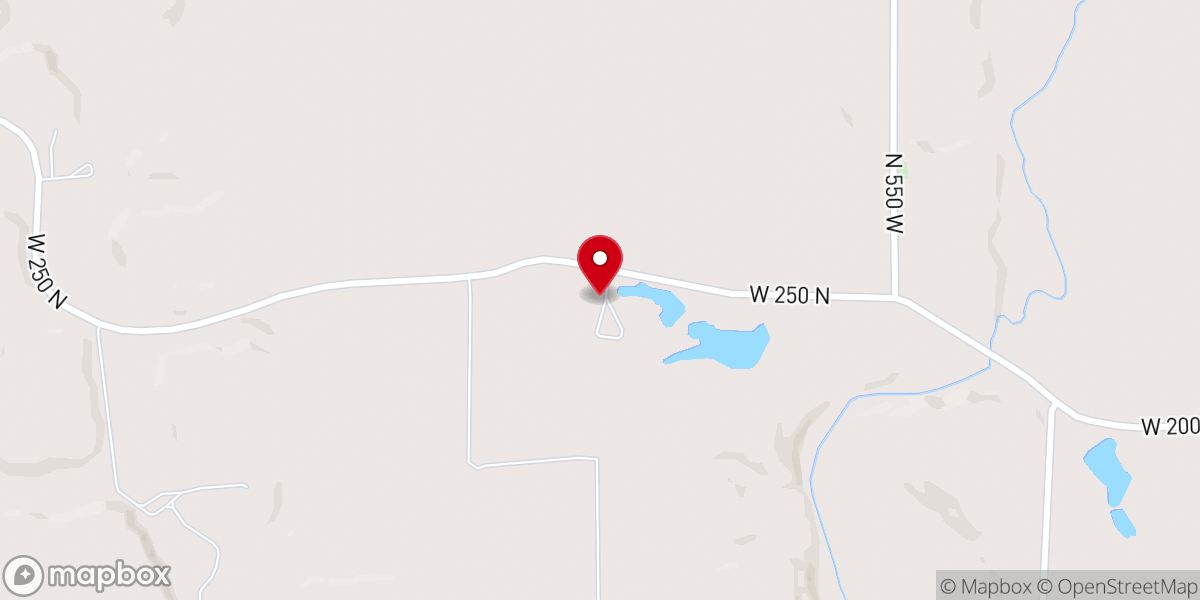 Map showing location of Eastern Indiana Pentecostal Fellowship Campground