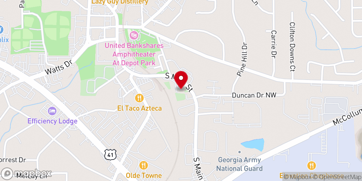 Map showing location of Mt. Pisgah Seventh-Day Adventist Church