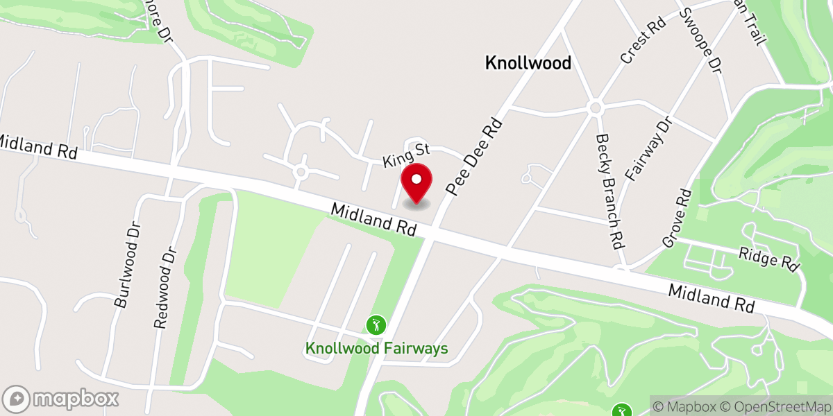 Map showing location of Christ Fellowship Church