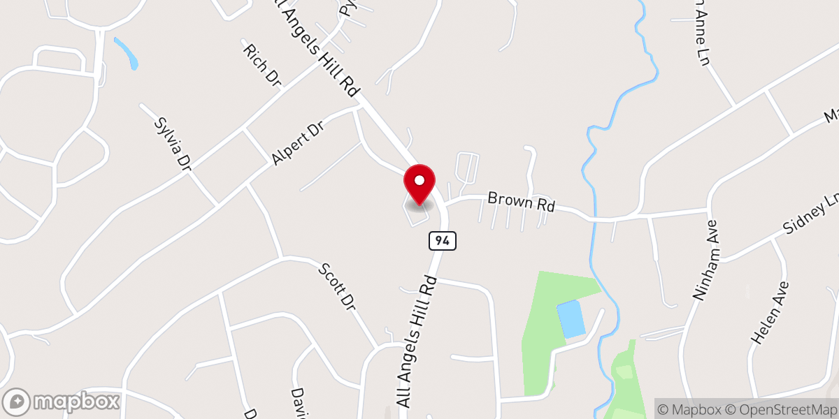 Map showing location of Mid-Hudson Chinese Christian Church