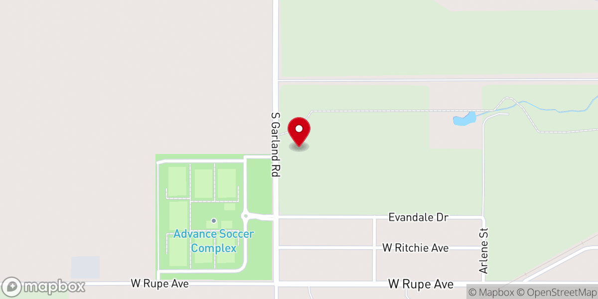 Map showing location of World Harvest Church