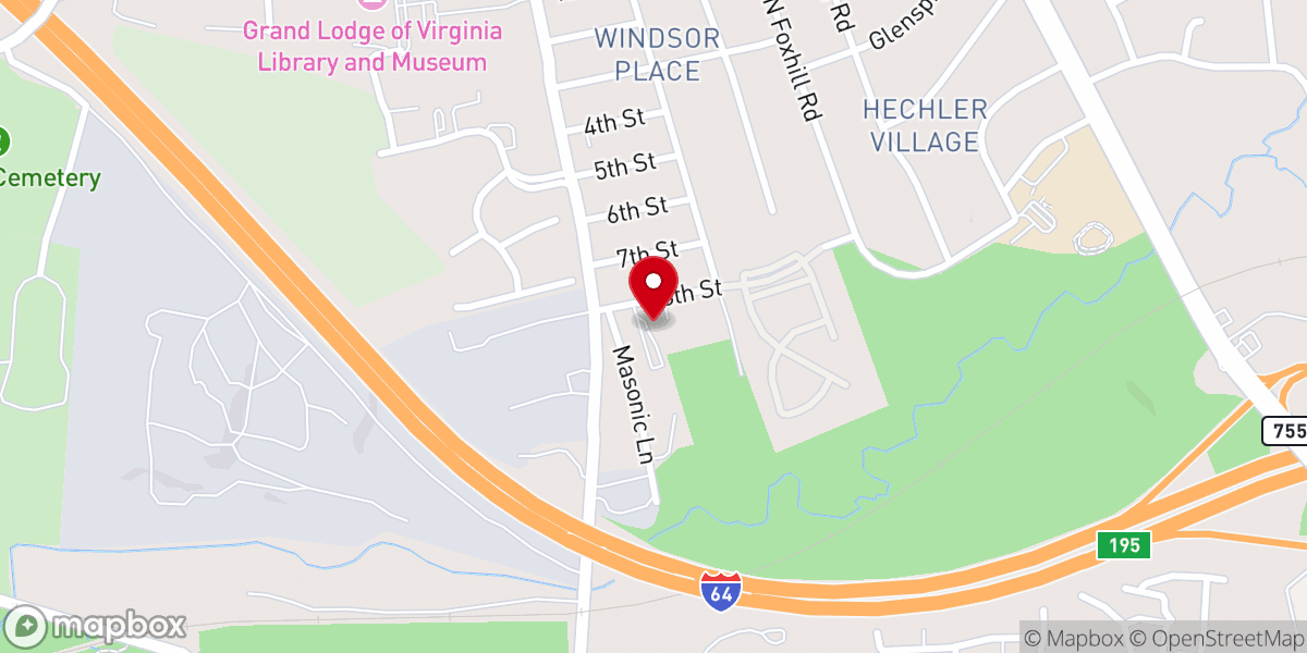 Map showing location of St. George & St. Philopater Coptic Church