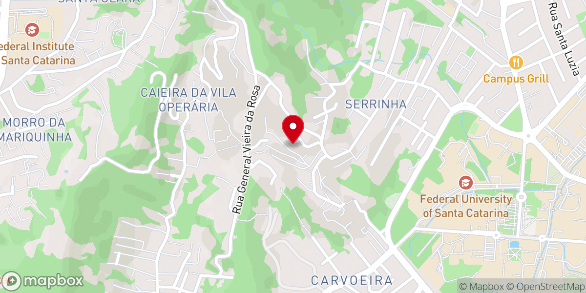 Map showing location of Assembleia de Deus Missões