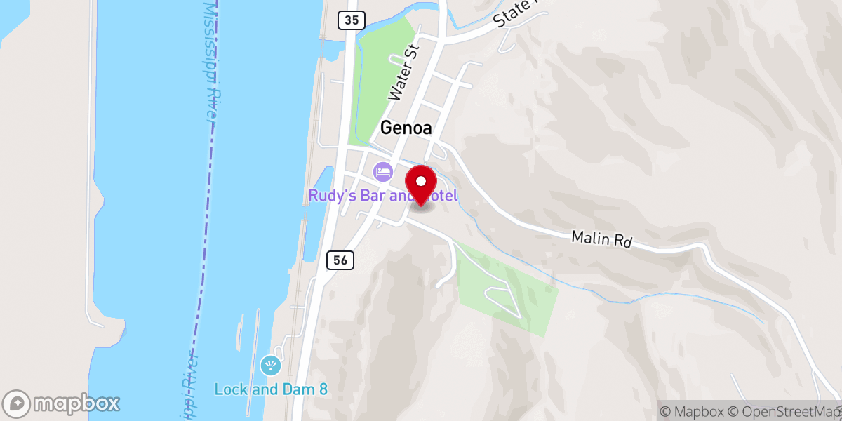 Map showing location of rectory