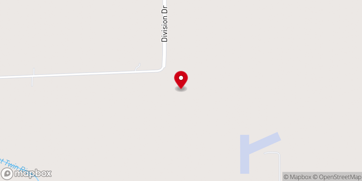 Map showing location of Two Rivers, WI 54241