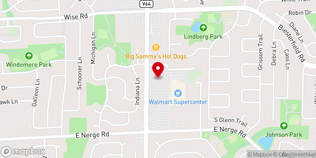 Map showing location of Living Hope Church