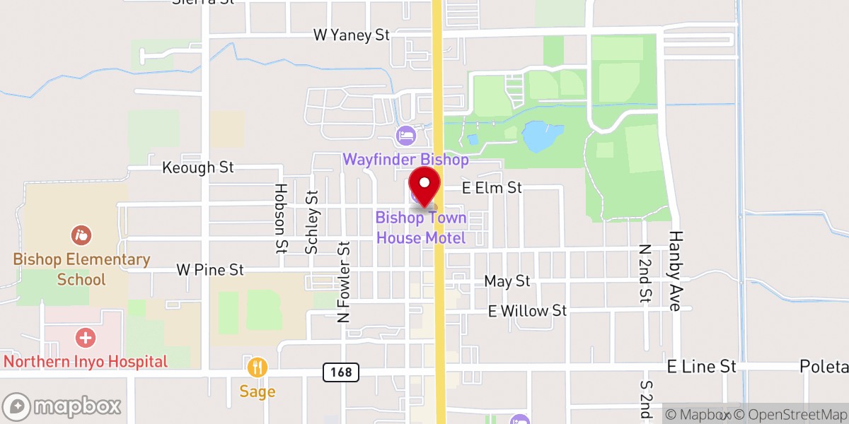 Map showing location of First Presbyterian Church