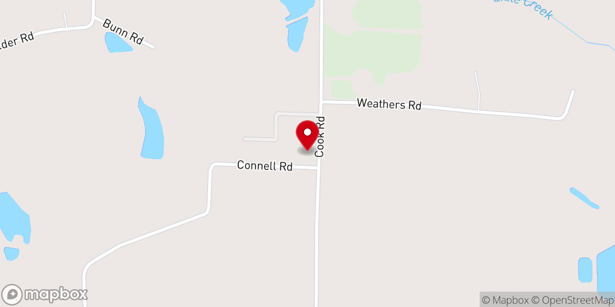 Map showing location of Liberty Faith Holiness Church