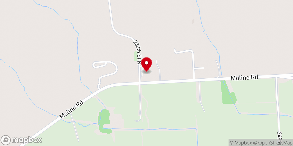 Map showing location of Countryside Christian Church