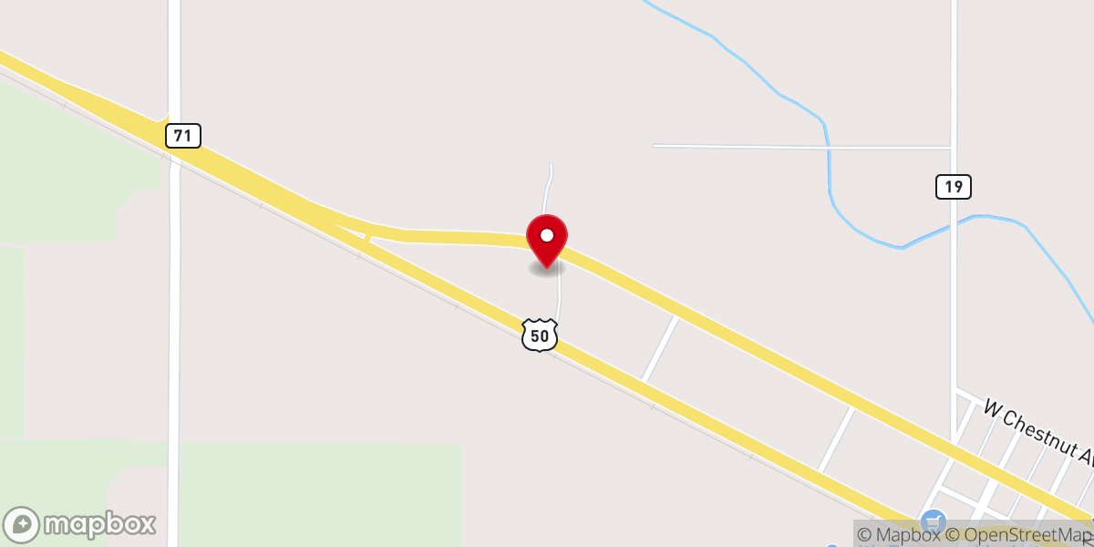 Map showing location of West Side Bible Church