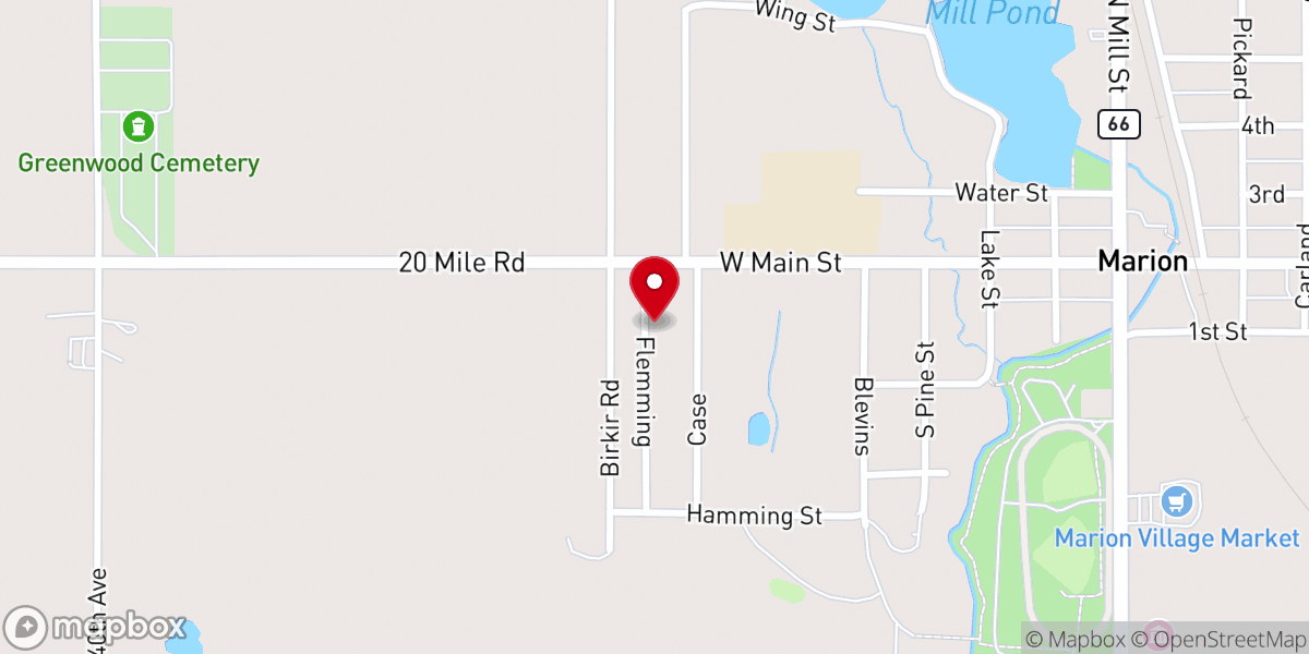 Map showing location of Marion Seventh-day Adventist Church